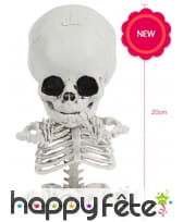 Bébé squelette alien décoratif de 20cm, image 1