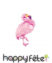 Ballon silhouette de flamant rose, 70 x 121 cm