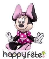 Ballon silhouette de Minnie Mouse assise de 45 cm