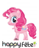 Ballon silhouette de Pinkie Pie rose, 66 x 73 cm