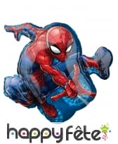 Ballon silhouette de Spiderman de 43 x 73cm