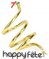 Bracelet serpent doré et ajustable