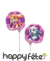 Ballon Stella et Everest de 25cm en aluminium