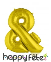 Ballon symbole et doré de 80cm