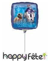 Ballon Star Wars carré recto verso de 23 cm