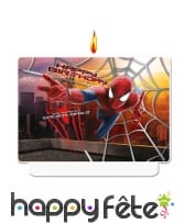 Bougie The Amazing Spiderman pour anniversaire