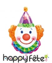 Ballon tête de clown, à gonfler