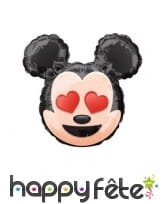 Ballon tête de Mickey Mouse émoji de 22 cm