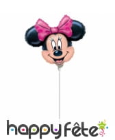 Ballon tête de Minnie en aluminium