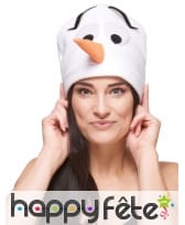 Bonnet tête de bonhomme de neige