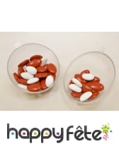 Boule transparente de 10 cm à remplir