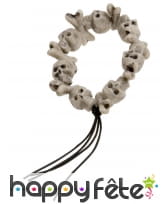 Bracelet tetes de mort et os, image 1