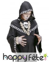 Bracelet tetes de mort et os, image 2