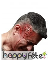 Blessure tête fracturée en latex