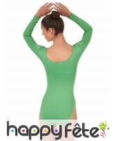 Body vert à manches longues, pour femme, image 1