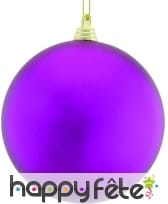 Boule violette de Noel 10cm
