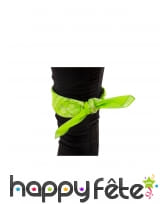 Bandana Vert Fluo Rétro Adulte Années 90, image 1