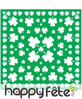 Bandana vert imprimé trèfles, Saint Patrick