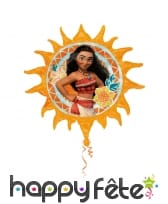 Ballon Vaiana rond en forme de soleil