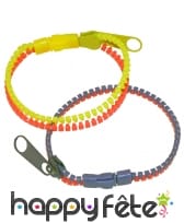Bracelet zip deux couleurs