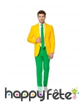 Costume 3 pi&egrave;ces aux couleurs du Br&eacute;sil, image 1