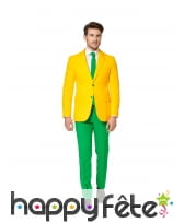 Costume 3 pi&egrave;ces aux couleurs du Br&eacute;sil