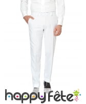 Costume 3 pièces blanc uni, image 2