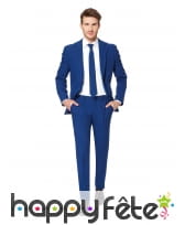 Costume 3 pi&egrave;ces bleu marine uni