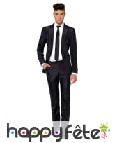 Costume 3 pièces classique noir pour homme