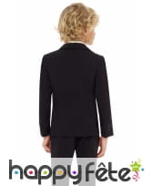 Costume 3 pièces classique noir uni pour enfant, image 1
