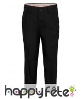 Costume 3 pièces classique noir uni pour enfant, image 2