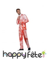 Costume 3 pièces éclaboussé de sang, image 1