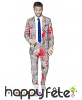 Costume 3 pièces empruntes de mains ensanglantées