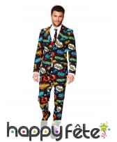 Costume 3 pi&egrave;ces imprim&eacute; Comics