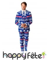 Costume 3 pièces imprimé de Noel kitch