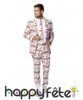 Costume 3 pi&egrave;ces imprim&eacute; gangster kitch