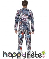 Costume 3 pièces imprimé motifs zombie, image 1