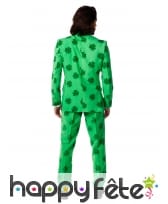 Costume 3 pi&egrave;ces imprim&eacute; tr&egrave;fles verts, image 1