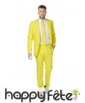 Costume 3 pi&egrave;ces jaune uni, image 1