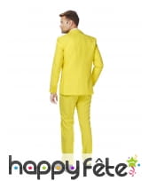 Costume 3 pi&egrave;ces jaune uni, image 3