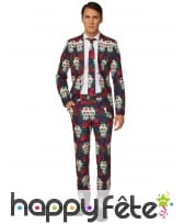 Costume 3 pièces jour des morts pour homme