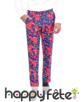 Costume 3 pi&egrave;ces motifs ann&eacute;es 80, image 2