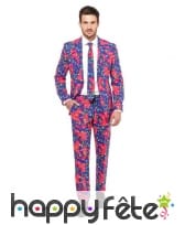 Costume 3 pi&egrave;ces motifs ann&eacute;es 80