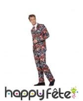 Costume 3 pièces motifs clowns tueurs, image 1