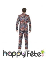 Costume 3 pièces motifs clowns tueurs, image 2