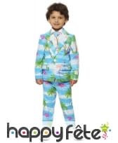 Costume 3 pièces motifs exotiques pour enfant