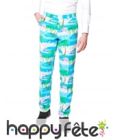 Costume 3 pièces motifs flamants rose, image 2