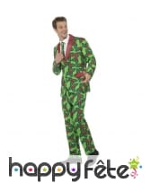 Costume 3 pièces motifs gui de Noël, image 1
