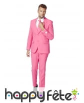 Costume 3 pi&egrave;ces rose uni, image 1