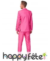 Costume 3 pièces rose uni pour homme, image 1